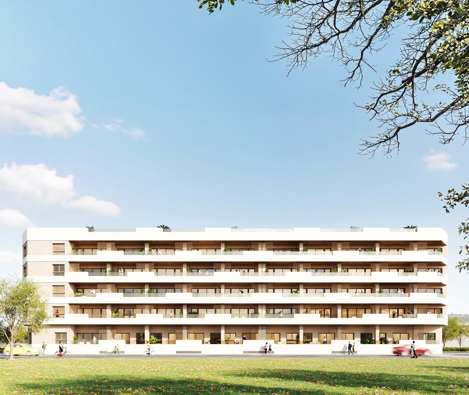 Fachada principal de Residencial Azafrán