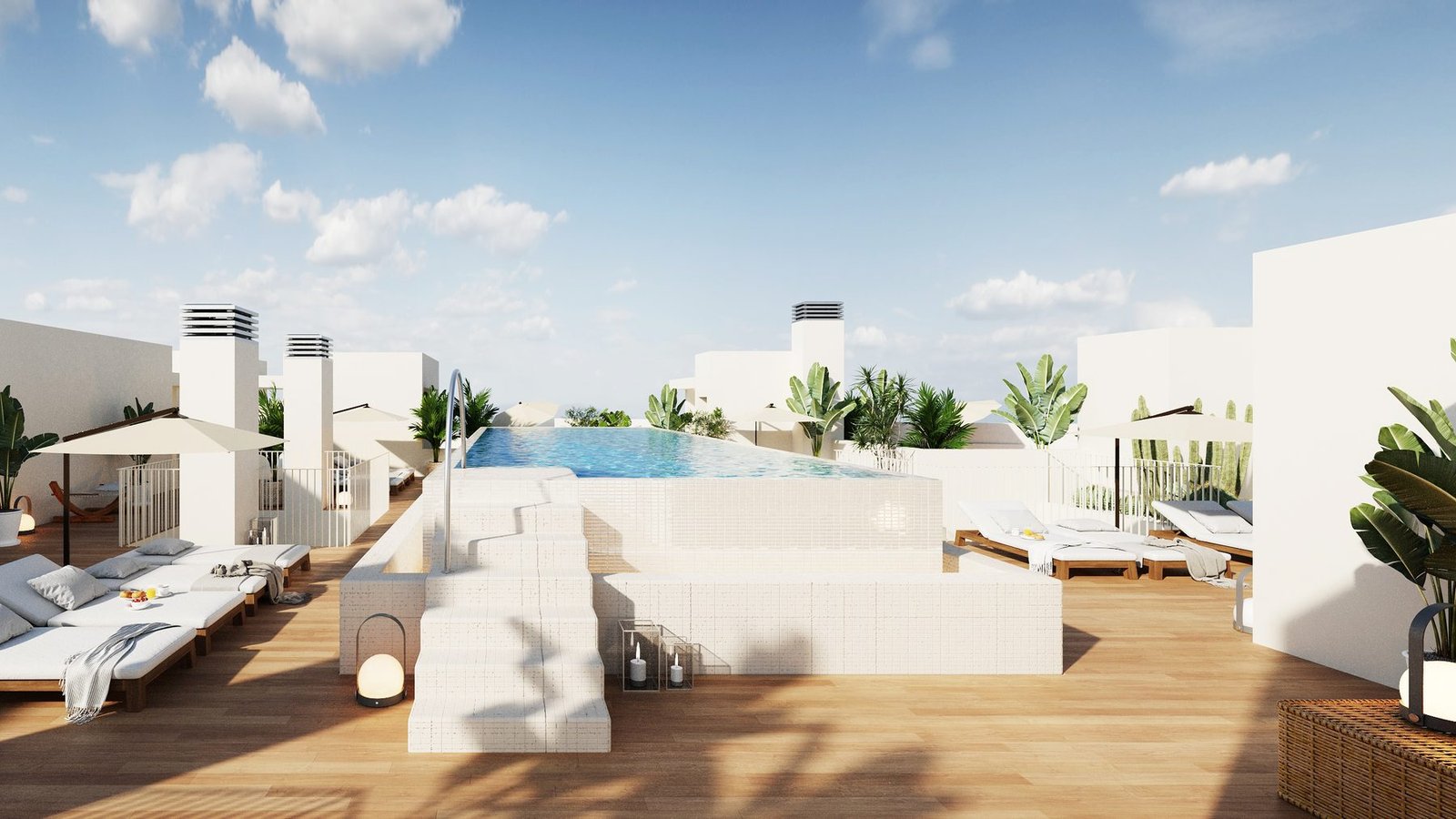 Piscina en la azotea